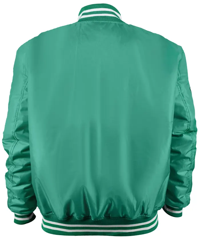 Philadelphia Eagles New Era x Alpha Industries Green MA-1 Full-Zip Bomber Jacket