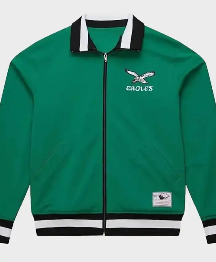 Philadelphia Eagles Retro Zip-up Track Jacket