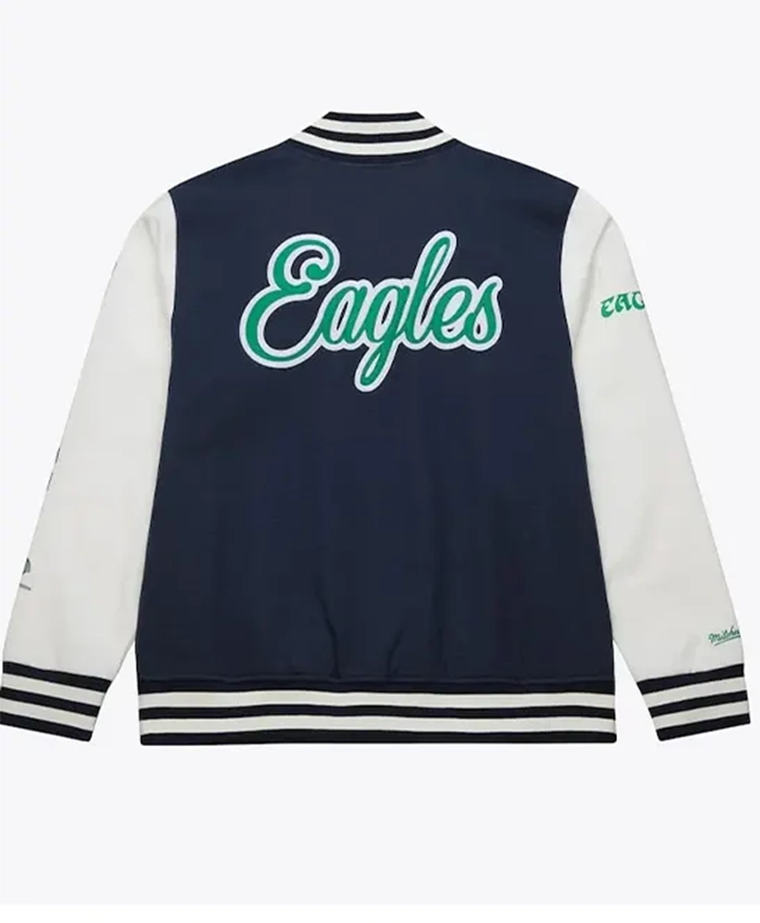 Philadelphia Eagles Washed Fleece Varsity Jacket For Sale