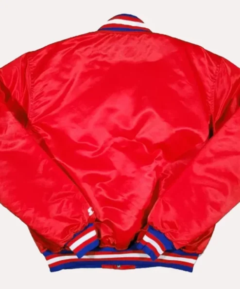 Philadelphia Sixers Starter Red Varsity Jacket For Sale