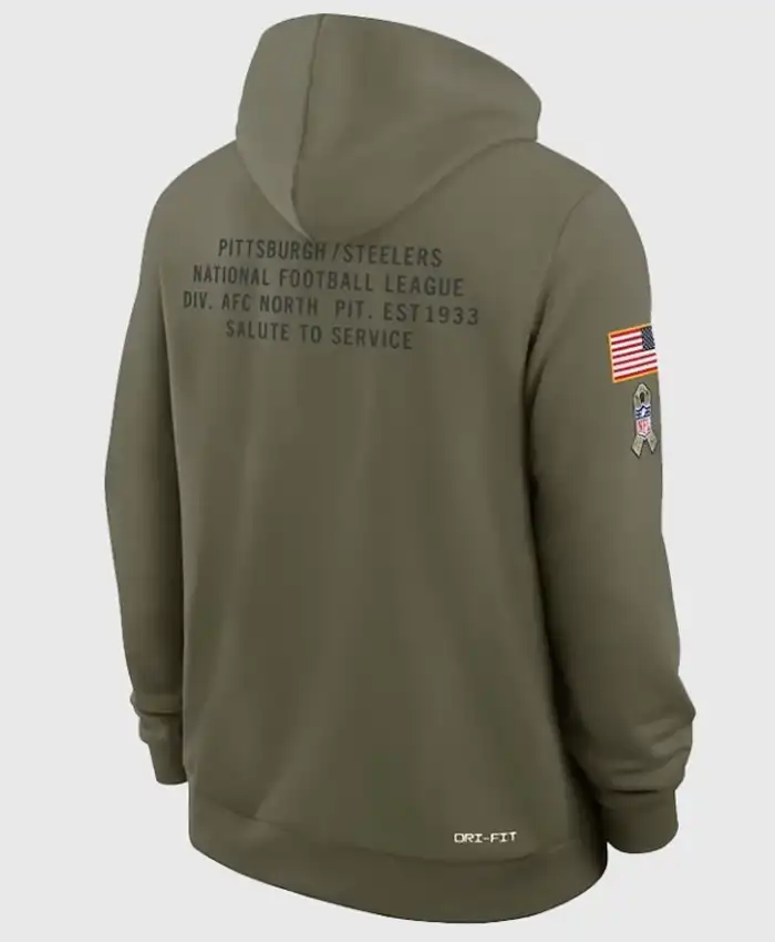 Pittsburgh Steelers 2025 Salute to Service Pullover Hoodie For Sale