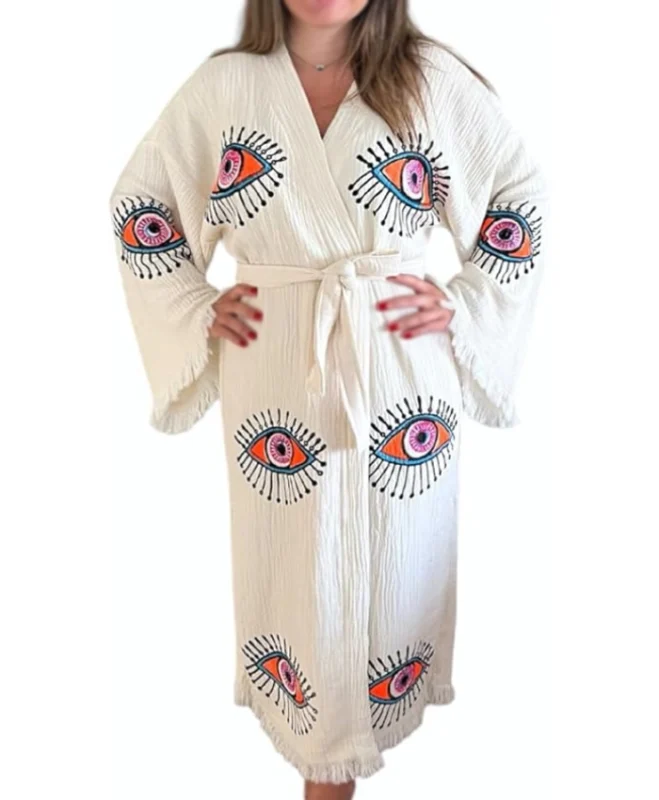 Real Housewives of Salt Lake City S06 Mary Cosby White Evil Eye Robe