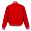 Red Calgary Flames Domestic Wool Varsity Jacket