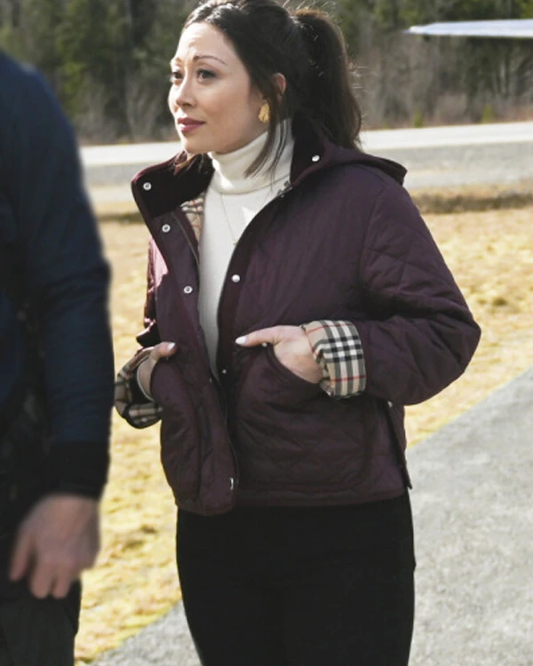 Reenie Greene Tracker S01 Purple Quilted Jacket For Sale