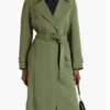 Renee Curry Law and Order SVU S27 Green Trench Coat For Sale