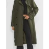 Renee Curry Law and Order SVU S27 Olive Cotton Coat For Sale