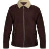 The Walking Dead Rick Grimes brown leather jacket featuring a durable outdoor-inspired design
