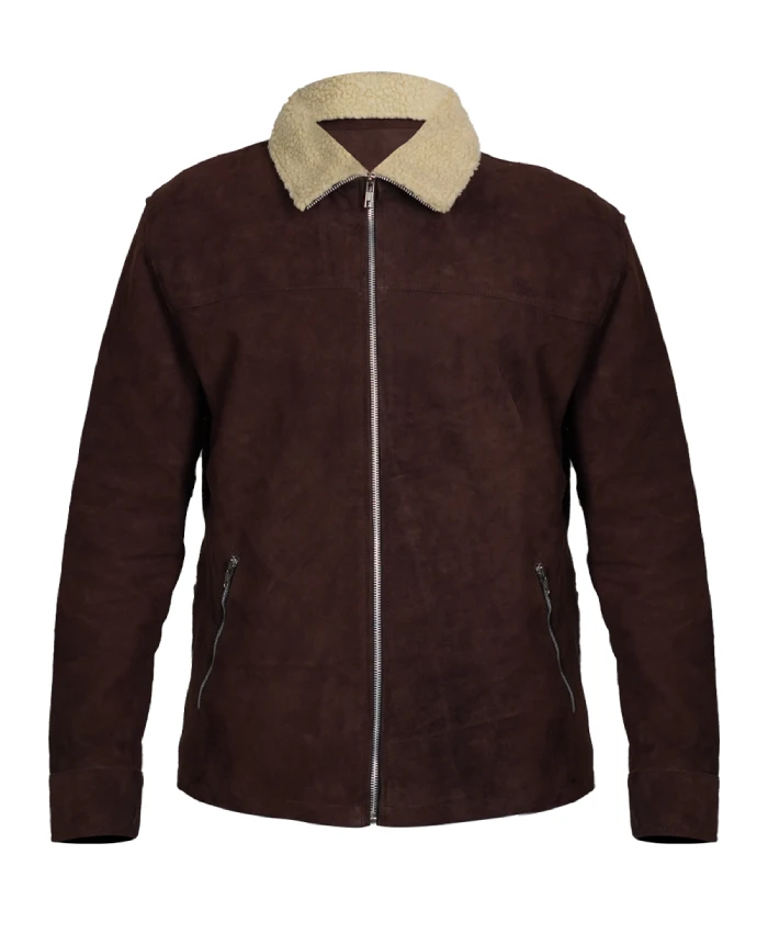The Walking Dead Rick Grimes brown leather jacket featuring a durable outdoor-inspired design