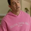 Robert Buckley Merry Christmas Ted Cooper Pink Hoodie For Sale