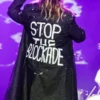 Rosa Linn STOP THE BLOCKADE Leather Coat