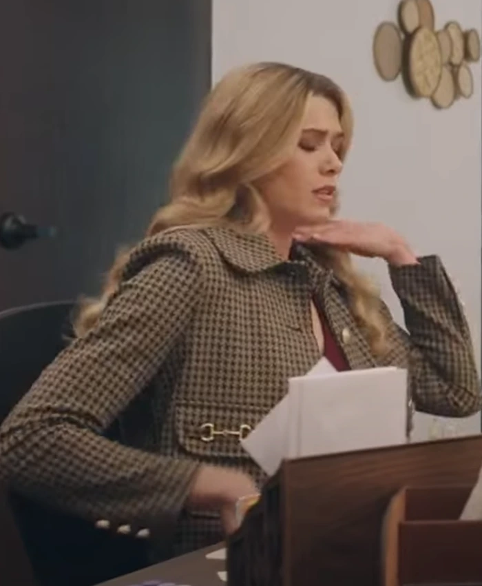 Rose Reid Christmas on Every Page Checked Jacket