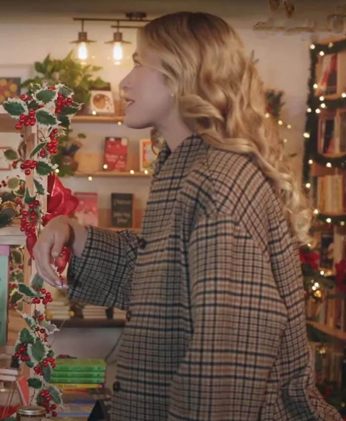 Rose Reid Christmas on Every Page Oversized Wool Jacket