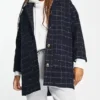 Ruth Calder Shetland S10 Checked Coat For Sale