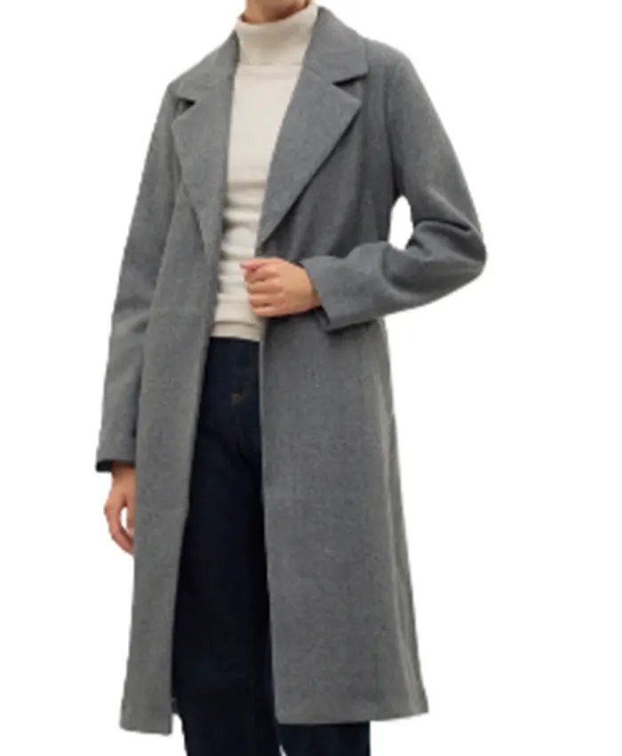 Ruth Calder Shetland S10 Grey Wool Coat For Sale
