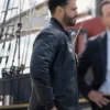 Ryan Broussard Boston Blue S01 Black Leather Jacket