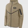 San Francisco 49ers Brown Nike Tech Fleece Hoodie