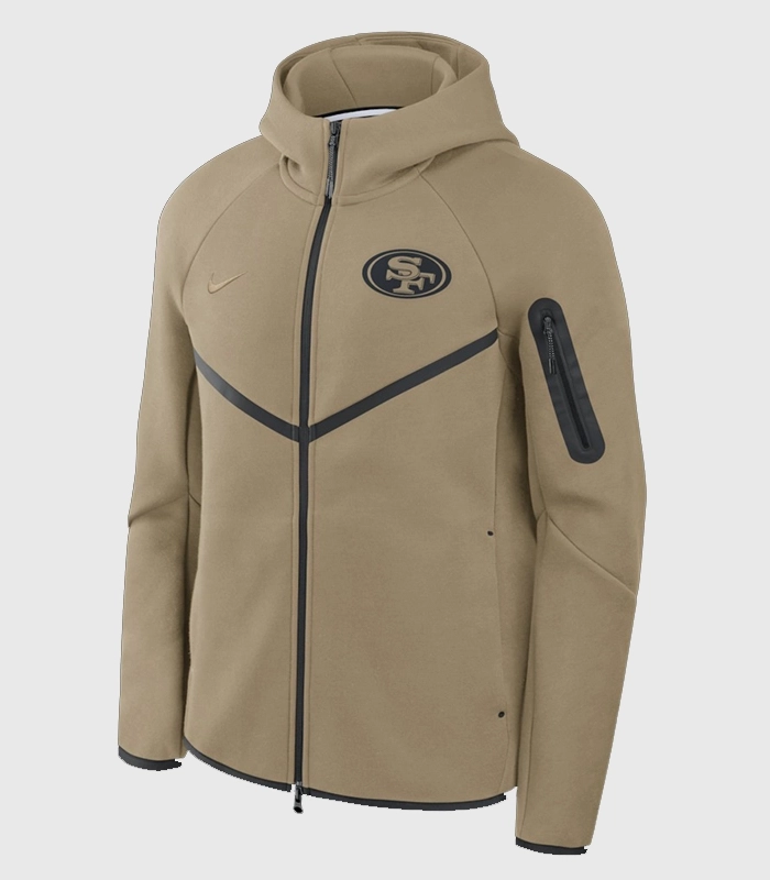 San Francisco 49ers Brown Nike Tech Fleece Hoodie