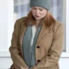 Sarah Snook All Her Fault S01 Brown Wool Coat For Sale