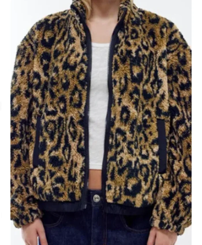 Sarah Trafford Down Cemetery Road S01 Leopard Print Jacket
