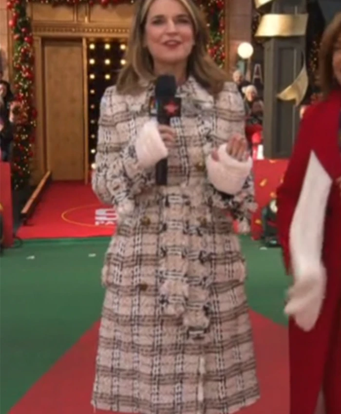 Savannah Guthrie The Today Show Tweed Plaid Coat