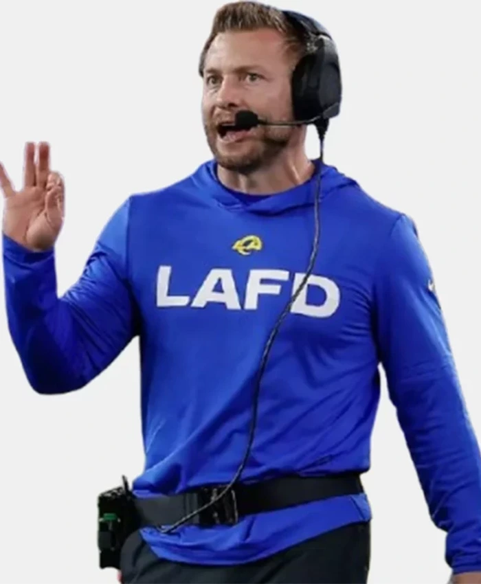 Sean Mcvay Los Angeles Rams LAFD Blue Hoodie For Sale