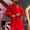 Seth Rollins WWE Raw Red Wool Coat