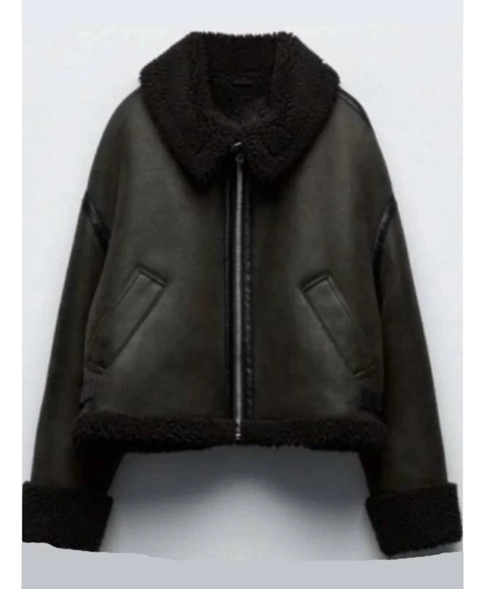 Shop Abby Elliott All Her Fault S01 Aviator Jacket