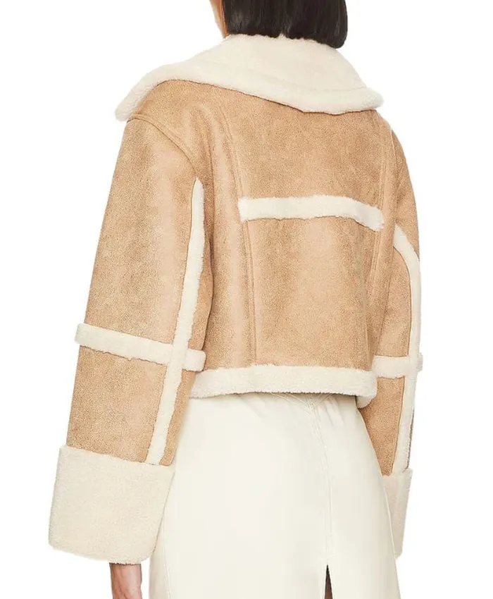 Shop Alison Victoria Sin City Rehab S01 Shearling Leather Jacket