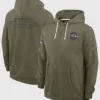 Shop Baltimore Ravens 2025 Salute to Service Olive Hoodie