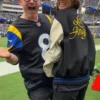 Shop Brenda Song La Rams Varsity Jacket for Men and Women