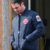 Shop Chicago Fire Squad 3 Blue Bomber Jacket