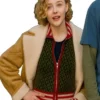 Shop Chloë Grace Moretz Oh What Fun Brown Shearling Leather Jacket