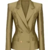 Shop Emmanuelle Chriqui Joy To The World Golden Blazer