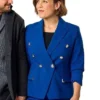 Shop Erin Krakow Christmas Above the Clouds Blue Blazer
