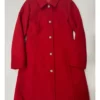 Shop Ginna Claire Mason A Newport Christmas Red Wool Coat