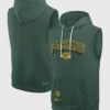 Shop Green Bay Packers Sleeveless Hoodie