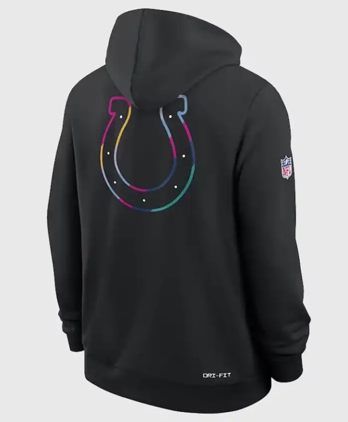 Shop Indianapolis Colts 2025 Black Crucial Catch Pullover Hoodie
