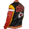 Shop Kansas City Chiefs Full Zip-Up Black Leather Jacket