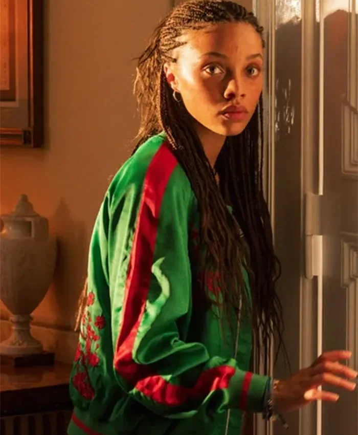 Shop Meréana Tomlinson The Iris Affair S01 Bomber Jacket