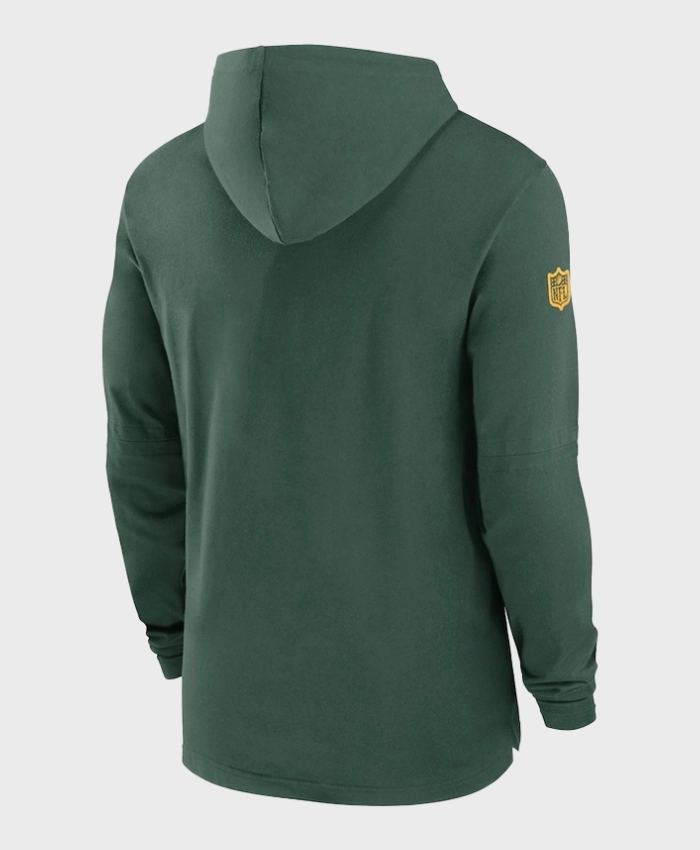 Shop NFL Bay Packers Sideline Green Hoodie