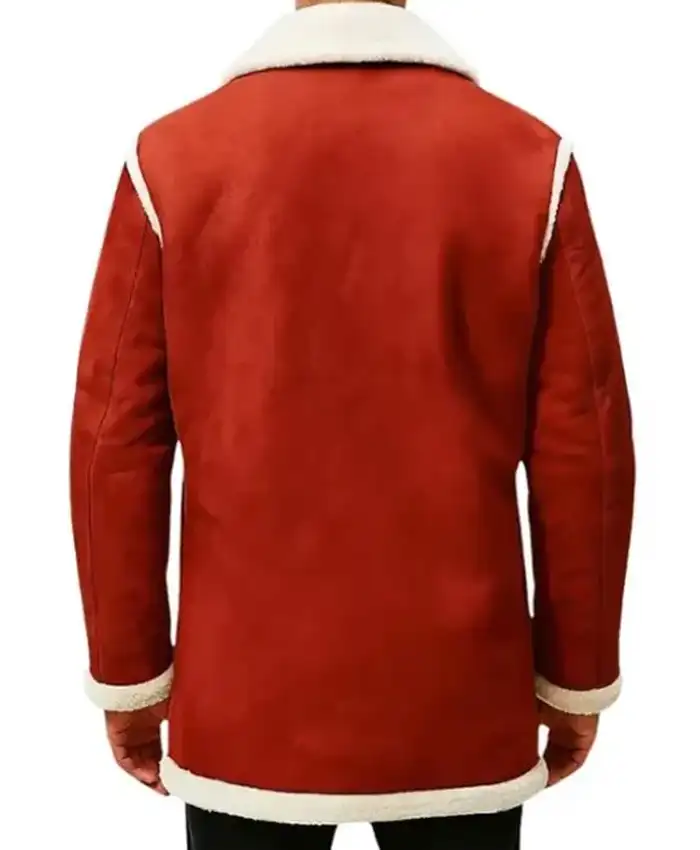 Shop Santa Claus Red Christmas Shearling Jacket
