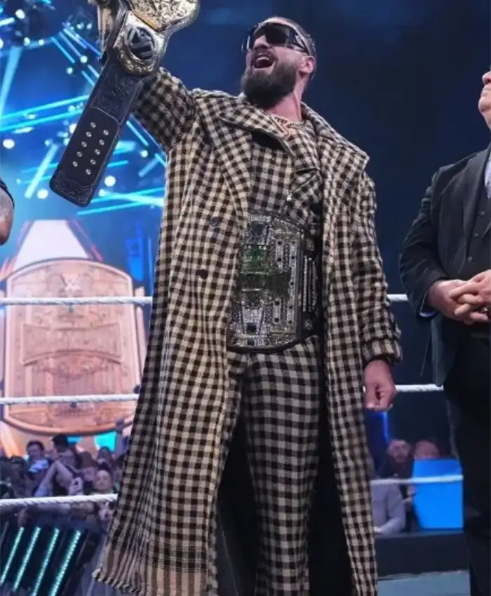 Shop WWE RAW 2025 Seth Rollins Check Trench Coat