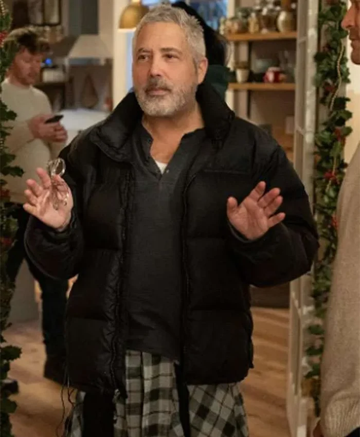 Steve Carr A Merry Little Ex-Mas Black Puffer Jacket