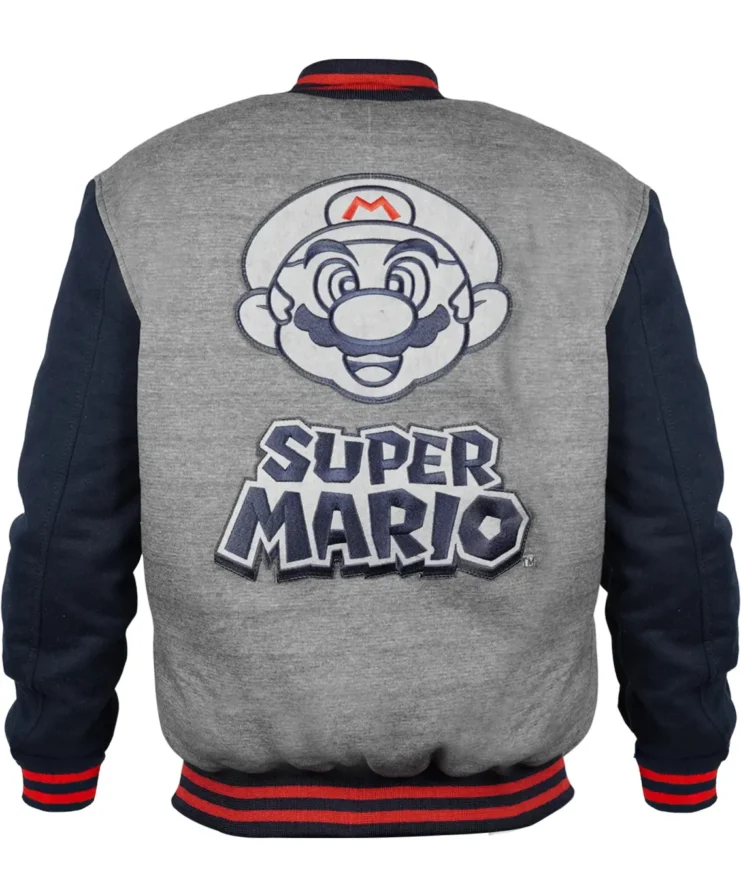 Super Mario Varsity Jacket For Men And Women