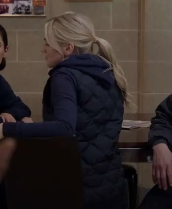 Sylvie Brett Tv Series Chicago Fire S12 Kara Killmer Blue Quilted Vest