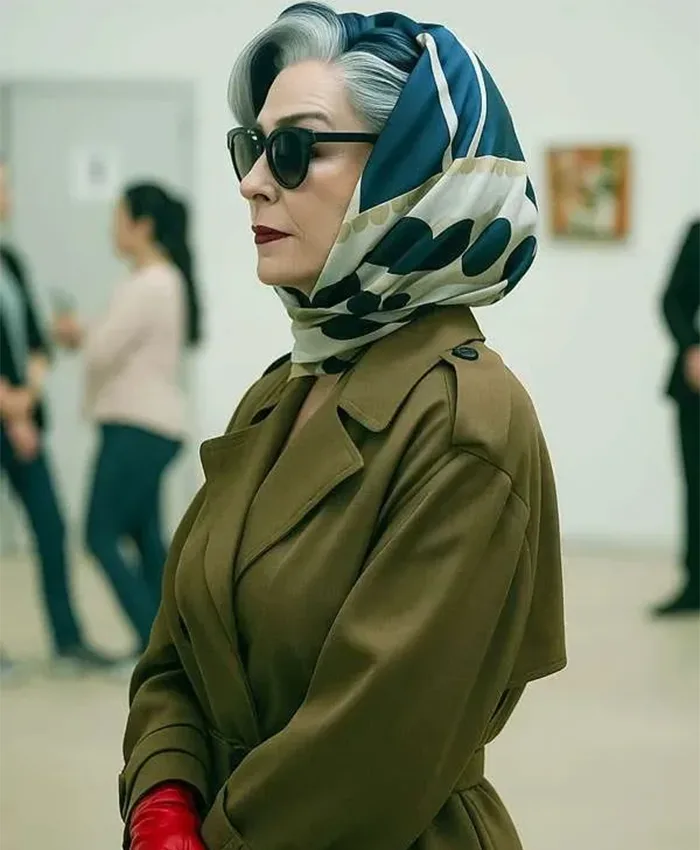 Talisa Garcia Frauds S01 Green Trench Coat For Sale