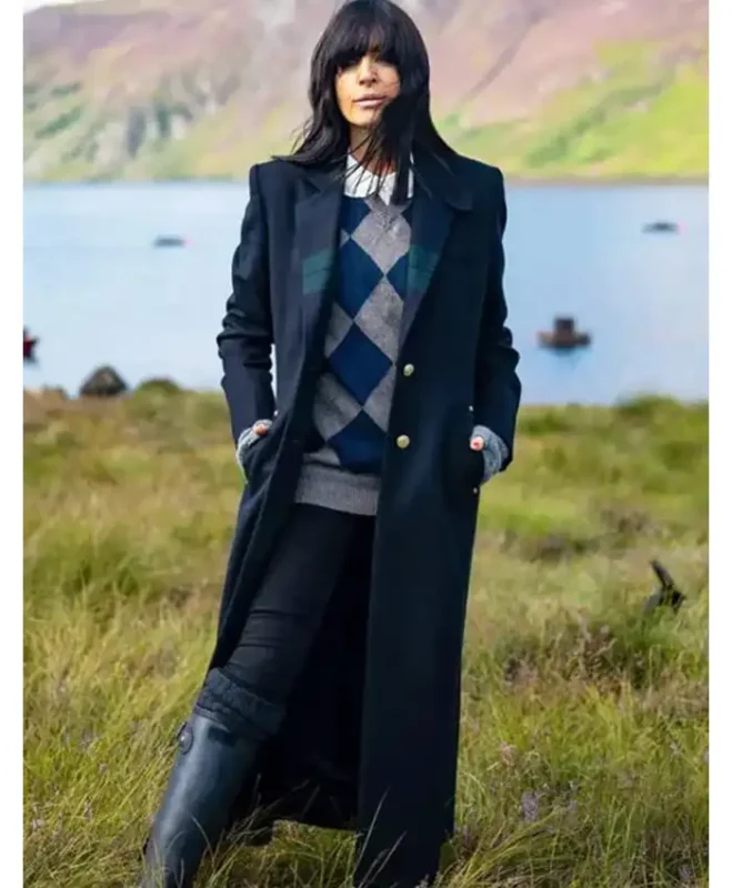 The Celebrity Traitors Claudia Winkleman Blue Coat