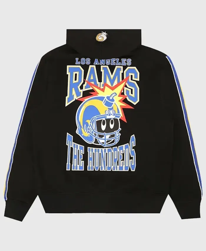 The Hundreds x Los Angeles Rams Black Hoodie For Sale