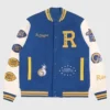 The Hundreds x Los Angeles Rams Blue Varsity Jacket