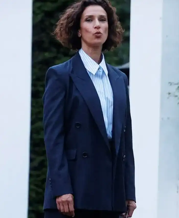 The Night Manager Indira Varma Blue Blazer
